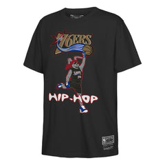 Mitchell & Ness Philadelphia 76ers Youth Hip Hop T-Shirt Black