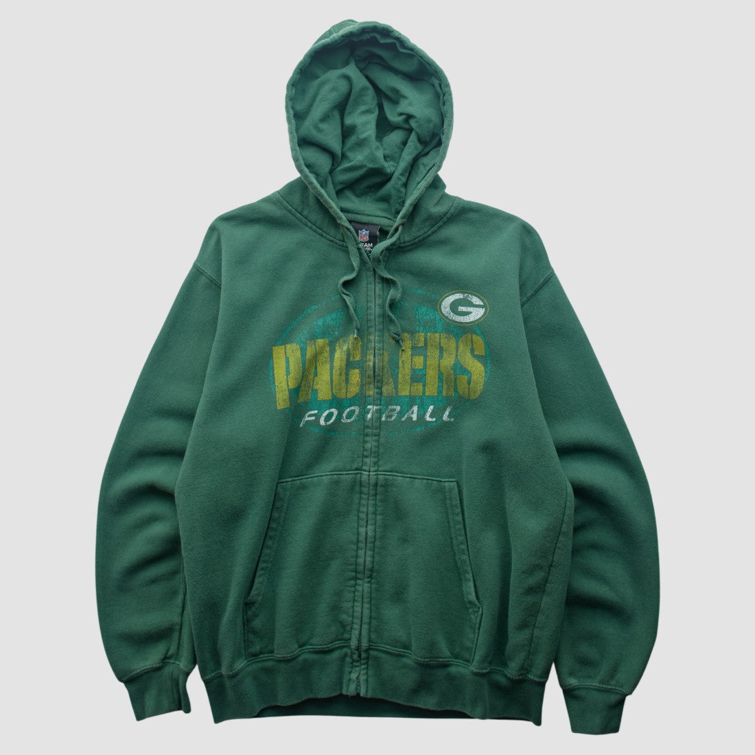 Green Bay Packers Team Edition Apparel 2010s Hooded Full Zip Sweatshirt - Green Vintage - Fanatics
