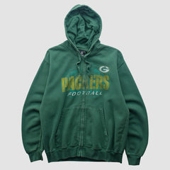 Green Bay Packers Team Edition Apparel 2010s Hooded Full Zip Sweatshirt - Green Vintage - Fanatics
