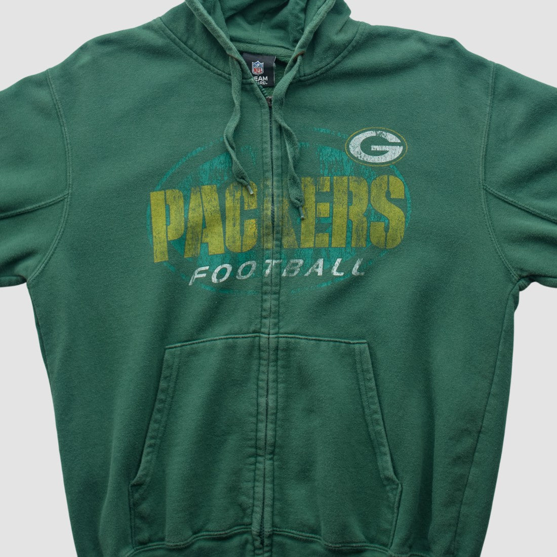 Green Bay Packers Team Edition Apparel 2010s Hooded Full Zip Sweatshirt - Green Vintage - Fanatics
