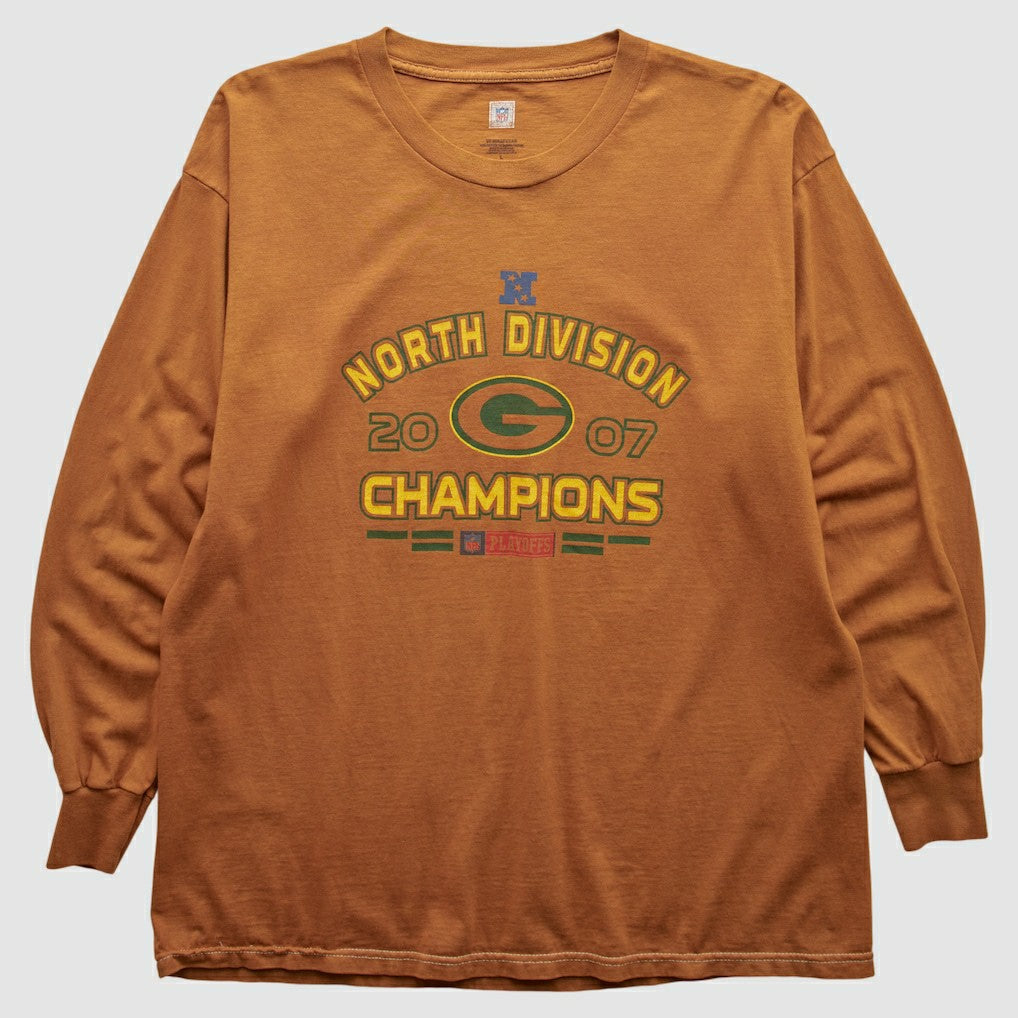 Green Bay Packers NFL 2007 Long Sleeve T-shirt - Orange Vintage - Fanatics