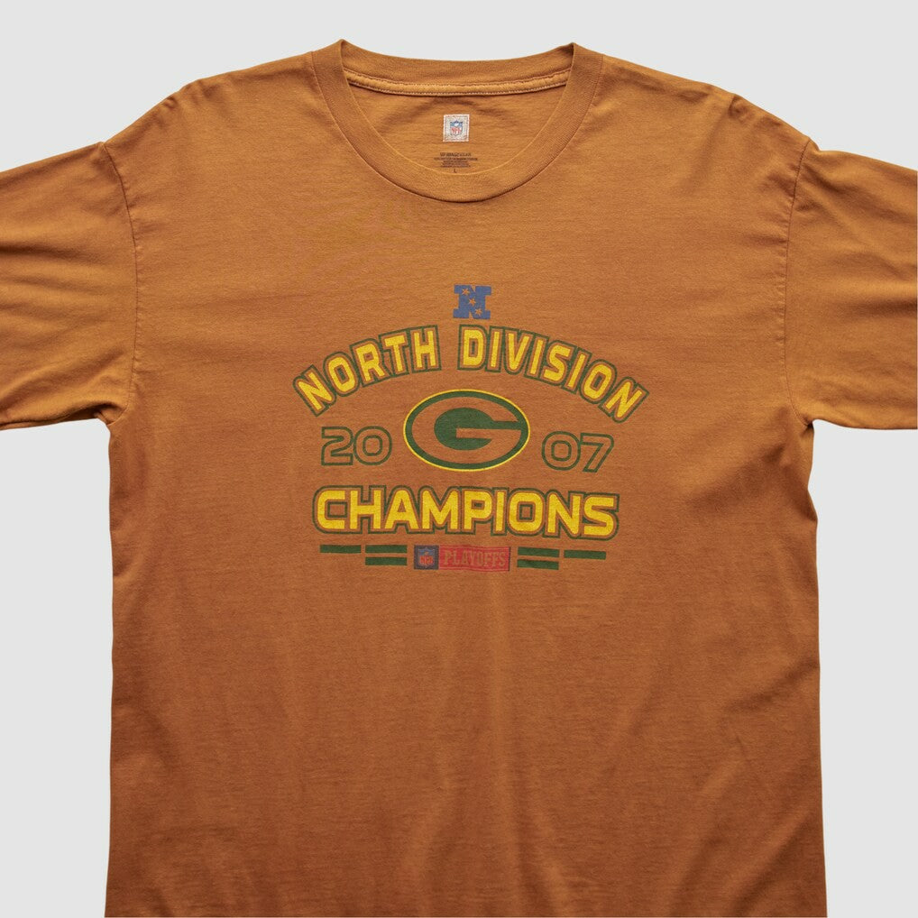 Green Bay Packers NFL 2007 Long Sleeve T-shirt - Orange Vintage - Fanatics