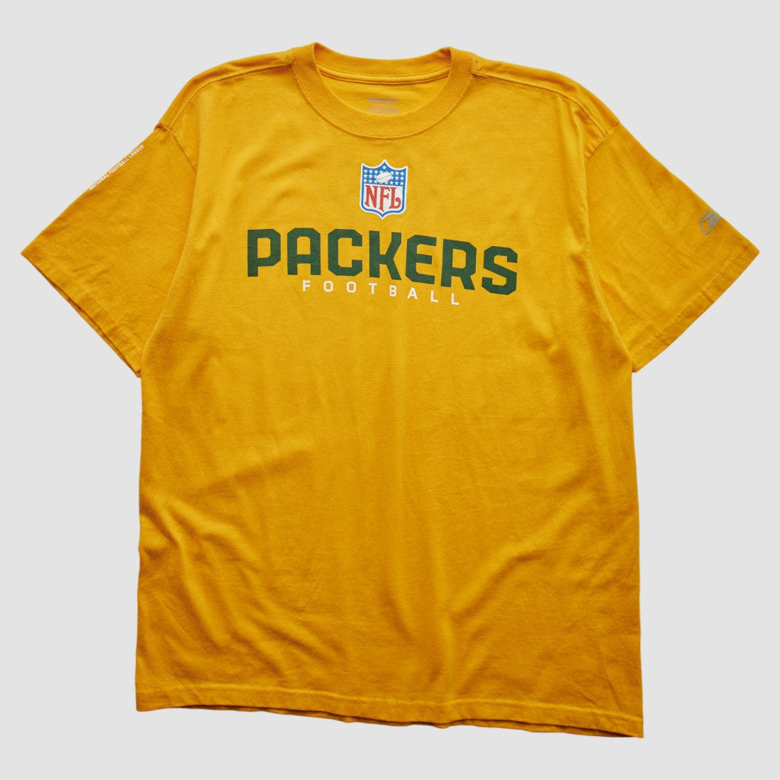 Green Bay Packers Reebok 2000s T-shirt - Yellow Vintage - Fanatics