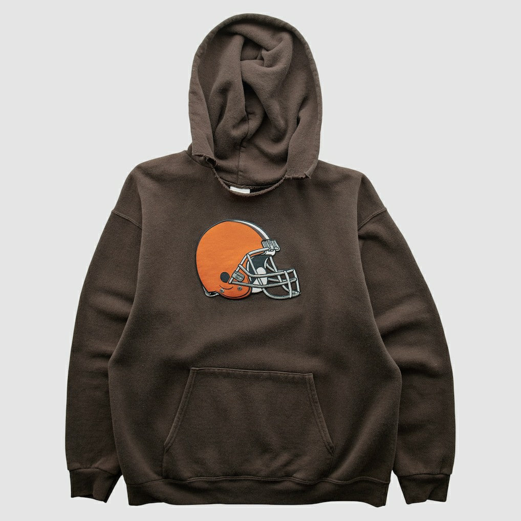 Cleveland Browns NFL 2000s Hooded Pullover Sweatshirt - Brown Vintage - Fanatics