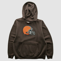 Cleveland Browns NFL 2000s Hooded Pullover Sweatshirt - Brown Vintage - Fanatics