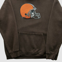 Cleveland Browns NFL 2000s Hooded Pullover Sweatshirt - Brown Vintage - Fanatics
