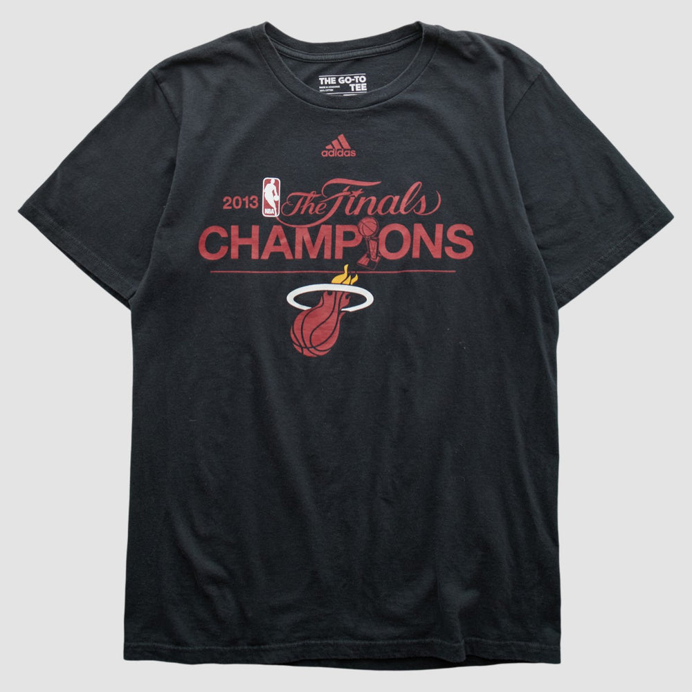 Adidas Miami Heat 2013 T-shirt Black Vintage