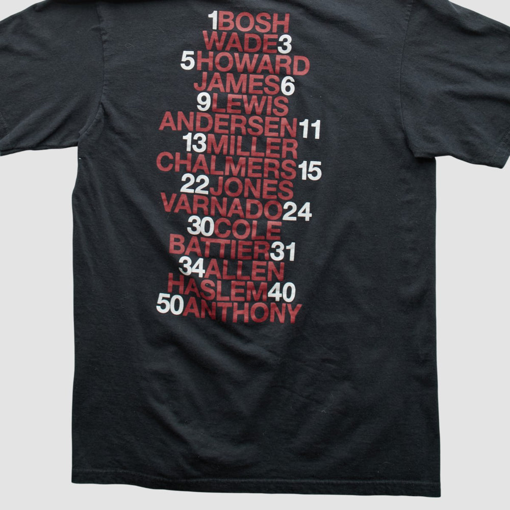 Adidas Miami Heat 2013 T-shirt Black Vintage