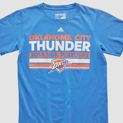 Adidas Oklahoma City Thunder 2014 T-shirt Blue Vintage