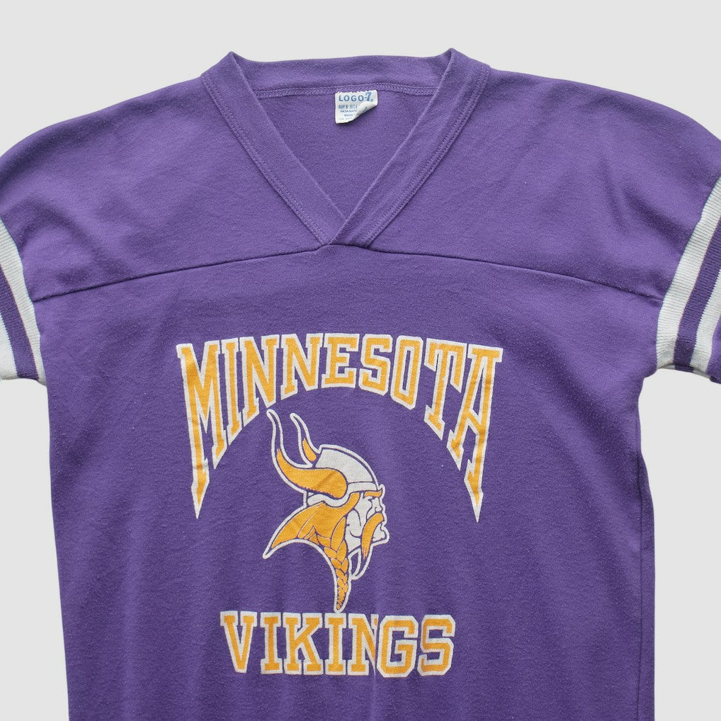 Minnesota Vikings Logo 7 90s T-shirt - Purple Vintage - Fanatics