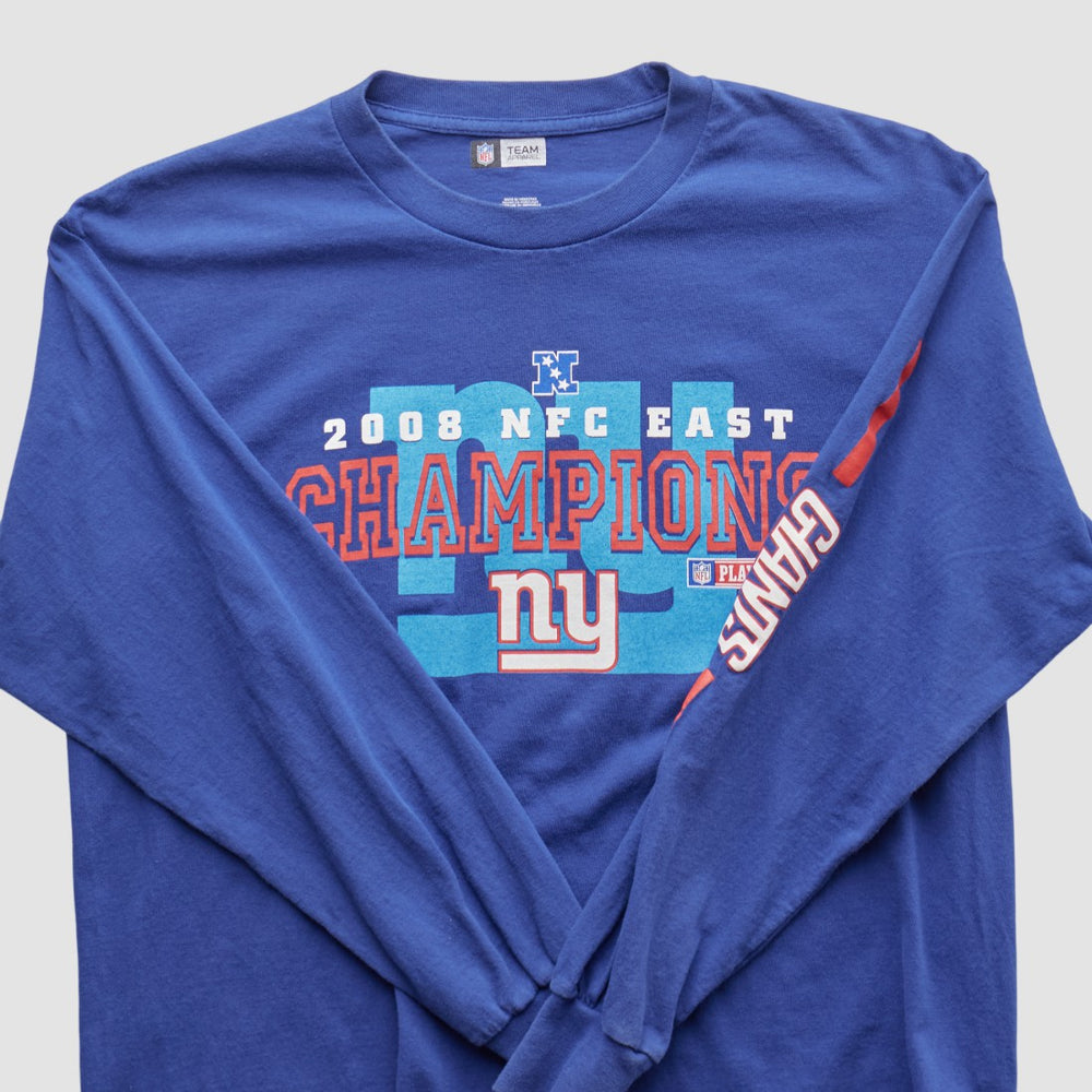 New York Giants NFL 2008 Long Sleeve T-shirt - Blue Vintage - Fanatics