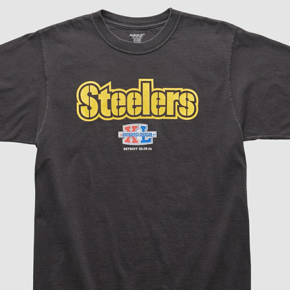 Pittsburgh Steelers Reebok 2006 T-shirt - Black Vintage - Fanatics