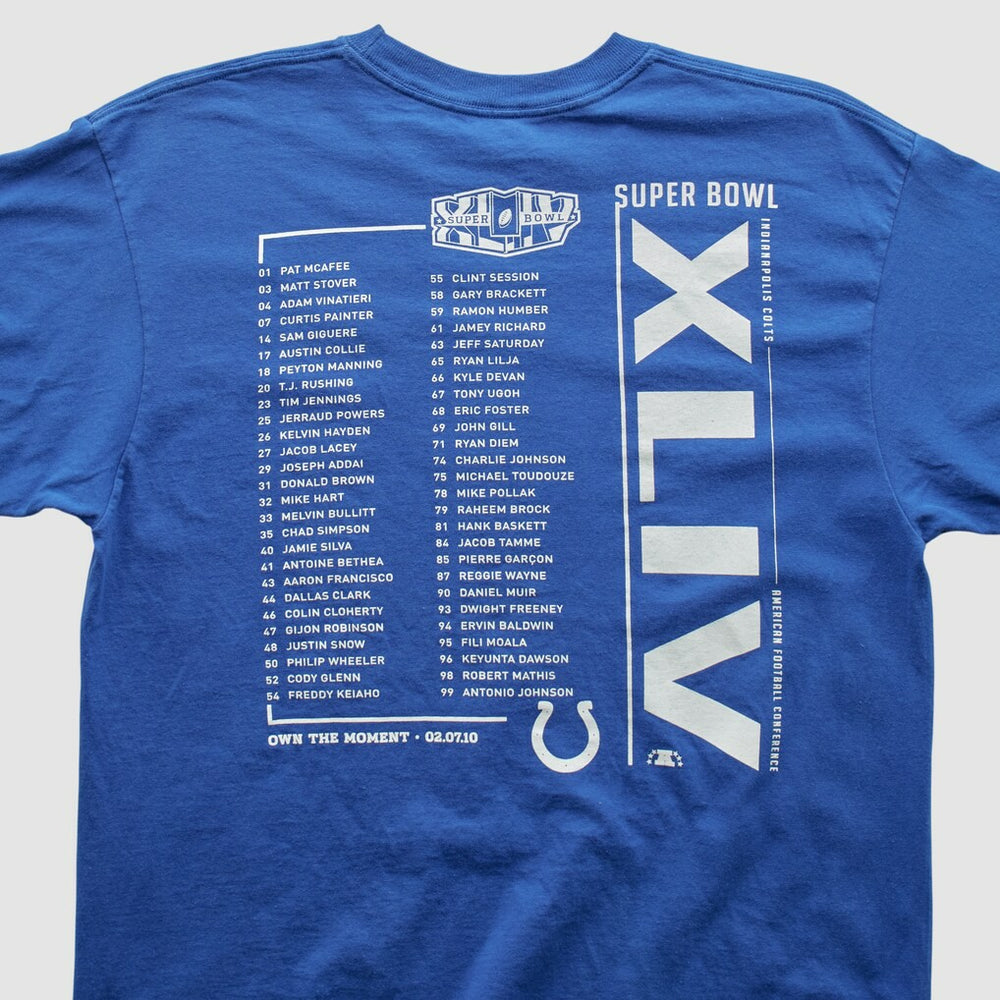 Indianapolis Colts Reebok 2010 T-shirt - Blue Vintage - Fanatics