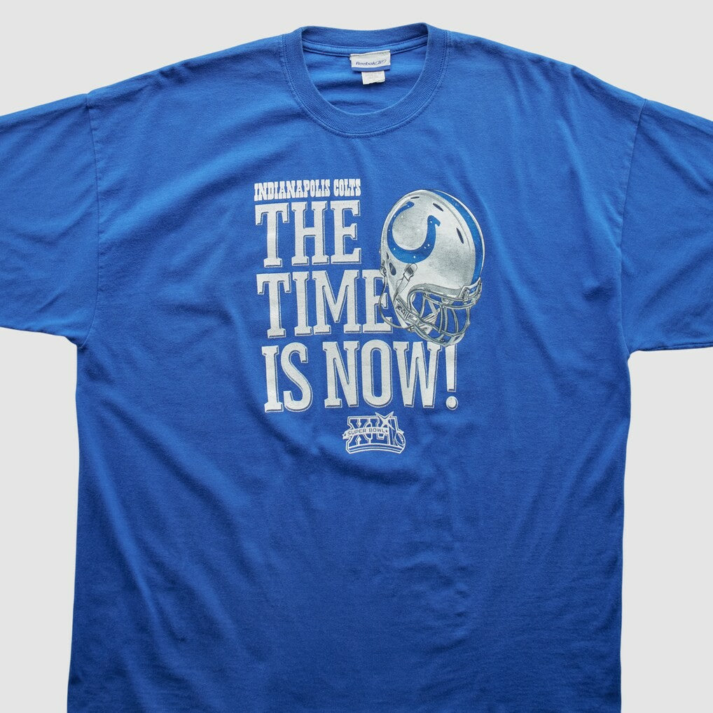 Indianapolis Colts Reebok 2008 T-shirt - Blue Vintage - Fanatics