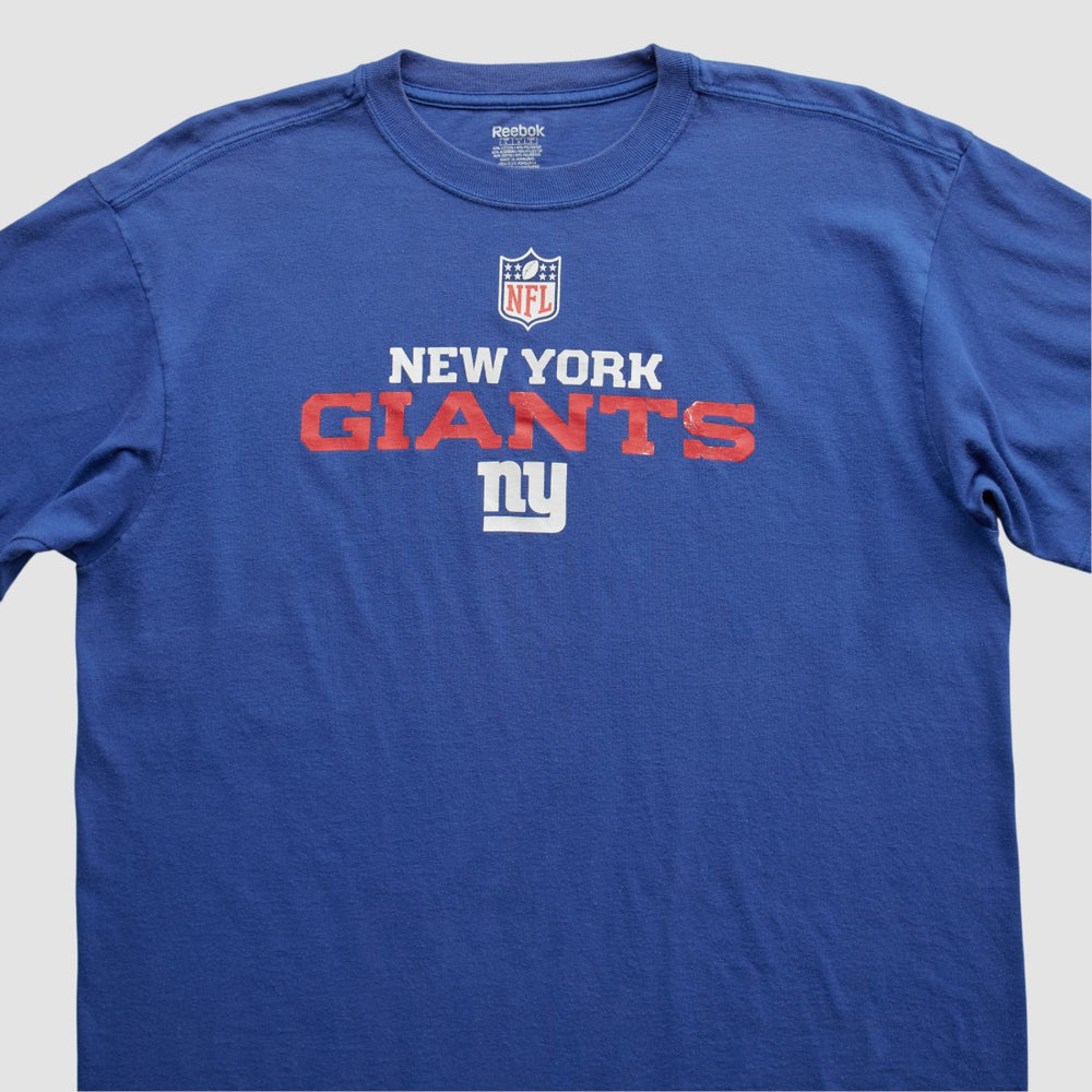 New York Giants Reebok 2000s T-shirt - Blue Vintage - Fanatics