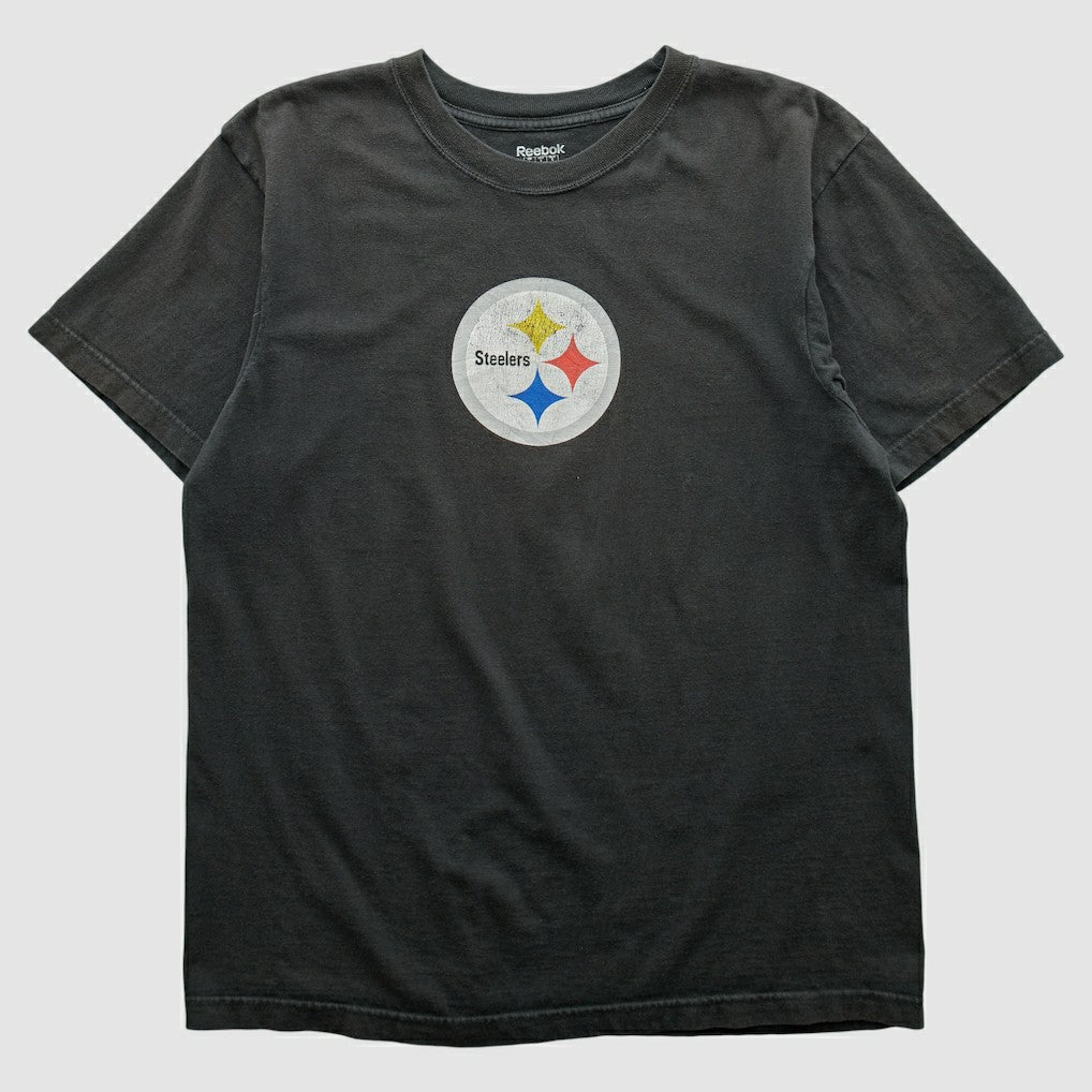 Pittsburgh Steelers Reebok 2000s T-shirt - Black Vintage - Fanatics