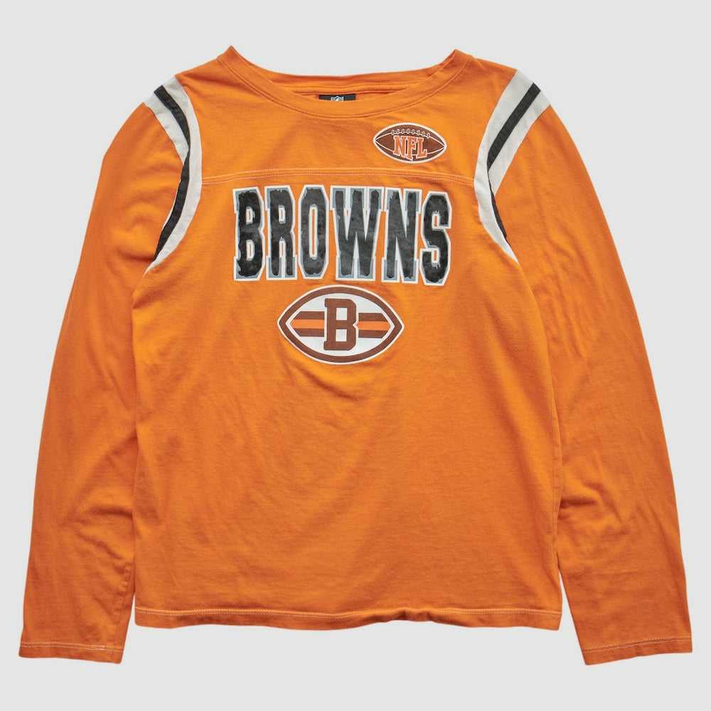 Cleveland Browns NFL 2010s Long Sleeve T-shirt - Orange Vintage - Fanatics