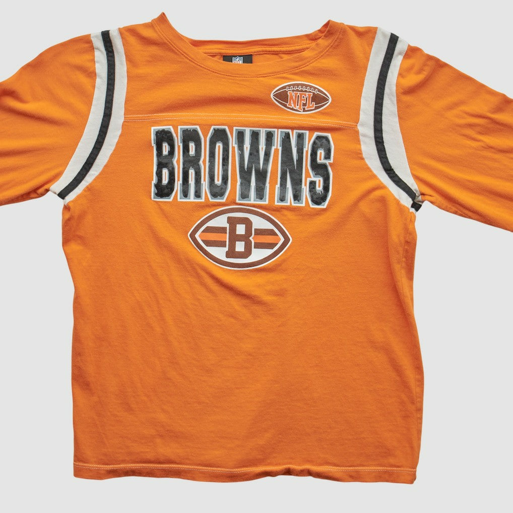 Cleveland Browns NFL 2010s Long Sleeve T-shirt - Orange Vintage - Fanatics