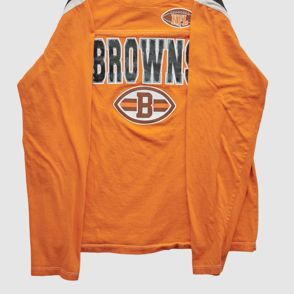 Cleveland Browns NFL 2010s Long Sleeve T-shirt - Orange Vintage - Fanatics