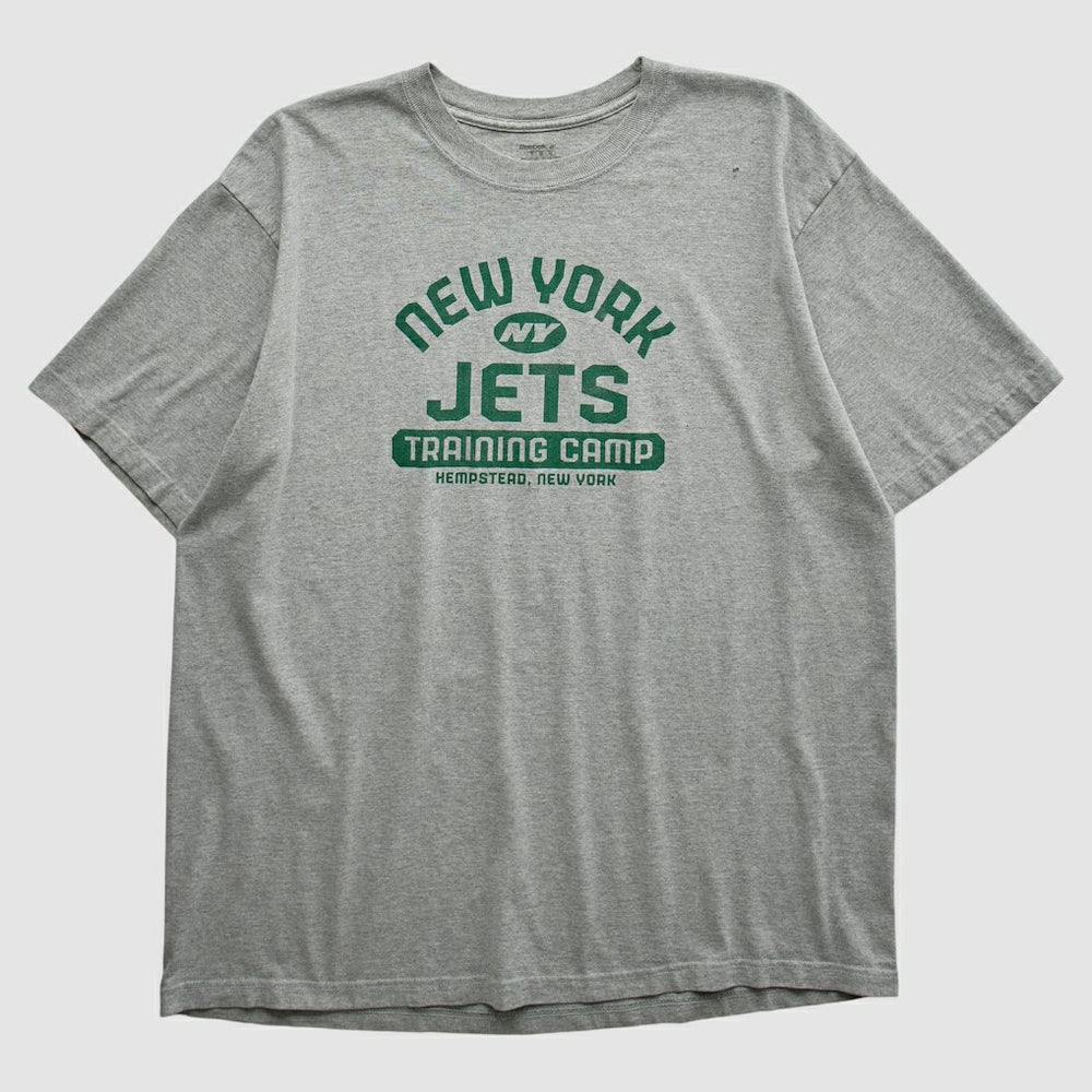 New York Jets Reebok 2000s T-shirt - Heather Gray Vintage - Fanatics