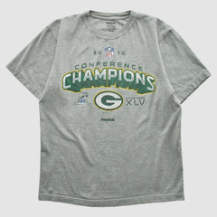 Green Bay Packers Reebok 2010 T-shirt - Heather Gray Vintage - Fanatics