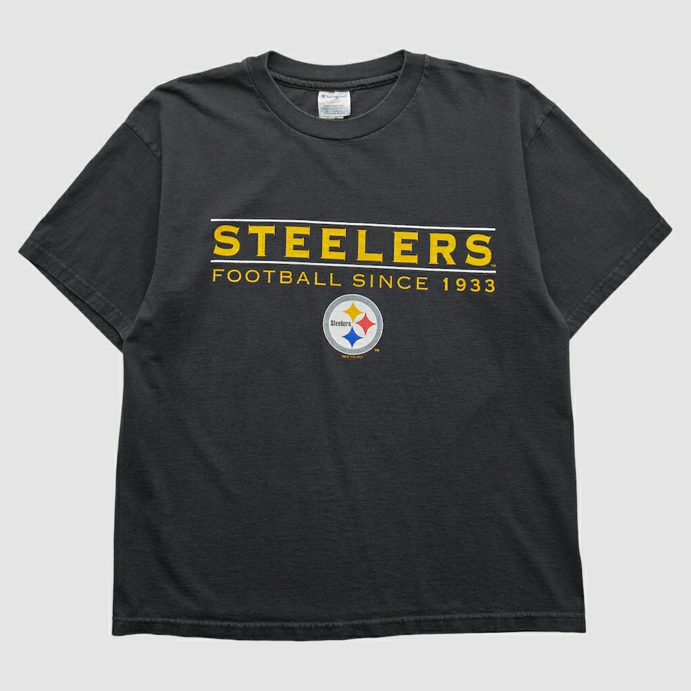 Pittsburgh Steelers Champion 1996 T-shirt - Black Vintage - Fanatics