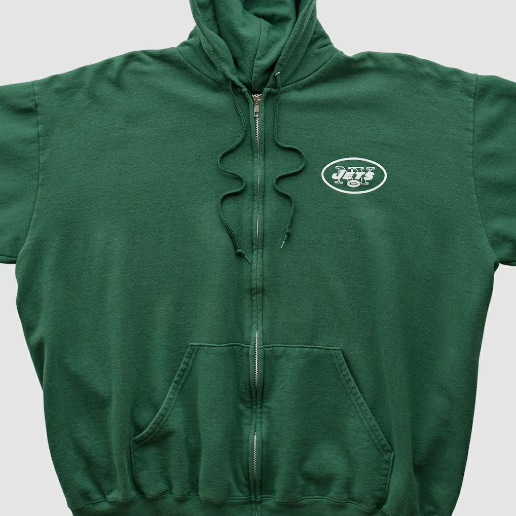 New York Jets NFL 2000s Hooded Full Zip Sweatshirt - Green Vintage - Fanatics