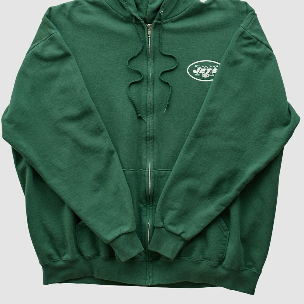 New York Jets NFL 2000s Hooded Full Zip Sweatshirt - Green Vintage - Fanatics