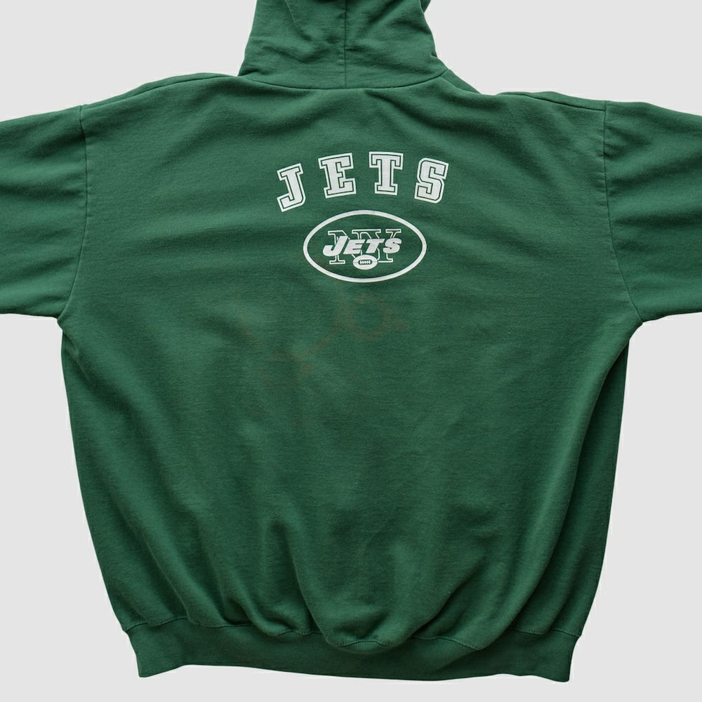 New York Jets NFL 2000s Hooded Full Zip Sweatshirt - Green Vintage - Fanatics
