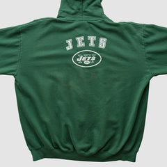 New York Jets NFL 2000s Hooded Full Zip Sweatshirt - Green Vintage - Fanatics