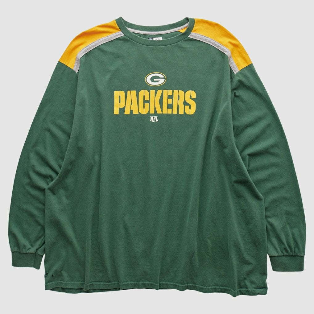 Green Bay Packers NFL 2000s Long Sleeve T-shirt - Green Vintage - Fanatics