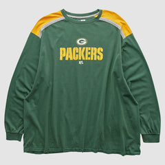 Green Bay Packers NFL 2000s Long Sleeve T-shirt - Green Vintage - Fanatics