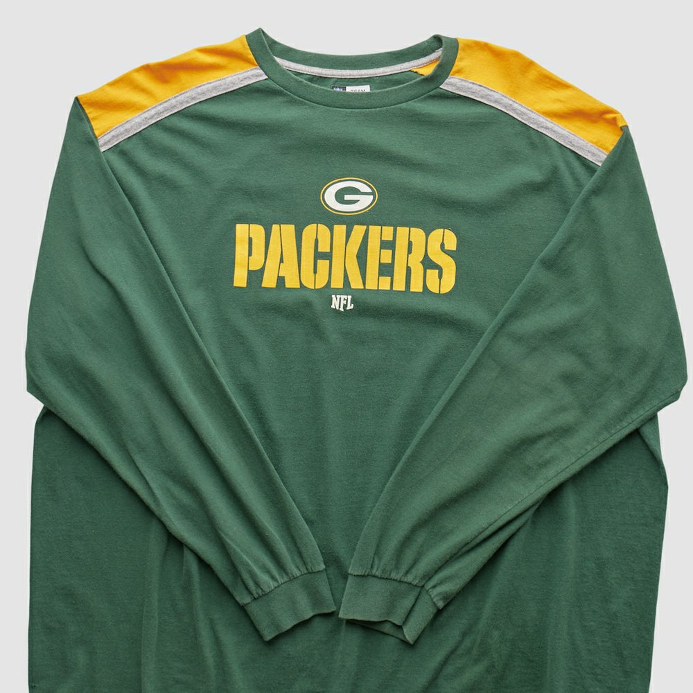 Green Bay Packers NFL 2000s Long Sleeve T-shirt - Green Vintage - Fanatics