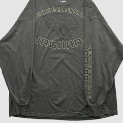 Jacksonville Jaguars NFL 2000s Long Sleeve T-shirt - Dark Heather Gray Vintage - Fanatics