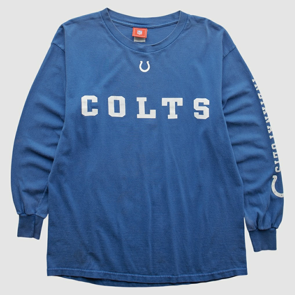 Indianapolis Colts NFL 2000s Long Sleeve T-shirt - Blue Vintage - Fanatics