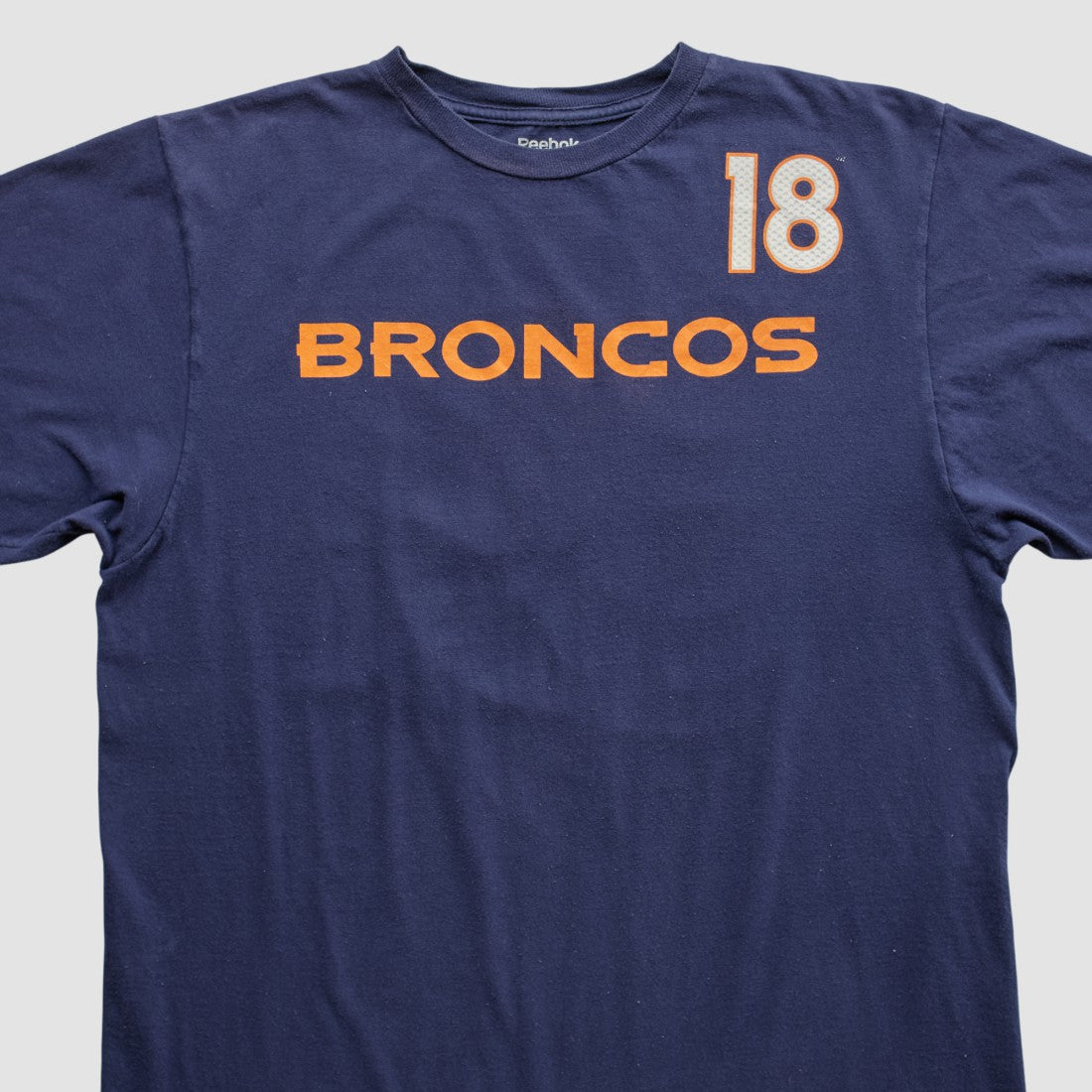 Denver Broncos Reebok 2000s T-shirt - Navy Vintage - Fanatics