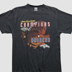 Denver Broncos Logo Athletic 1998 T-shirt - Black Vintage - Fanatics