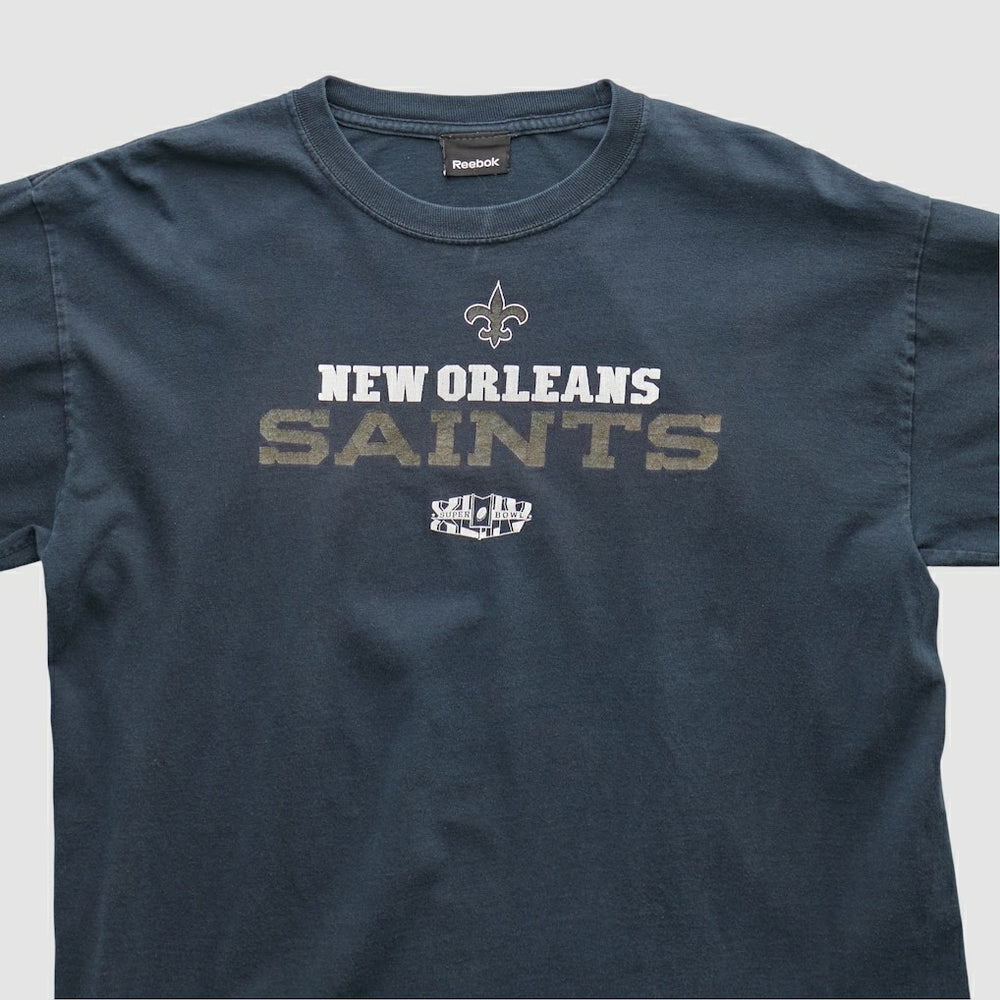 New Orleans Saints Reebok 2010 Long Sleeve T-shirt - Navy Vintage - Fanatics