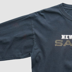 New Orleans Saints Reebok 2010 Long Sleeve T-shirt - Navy Vintage - Fanatics