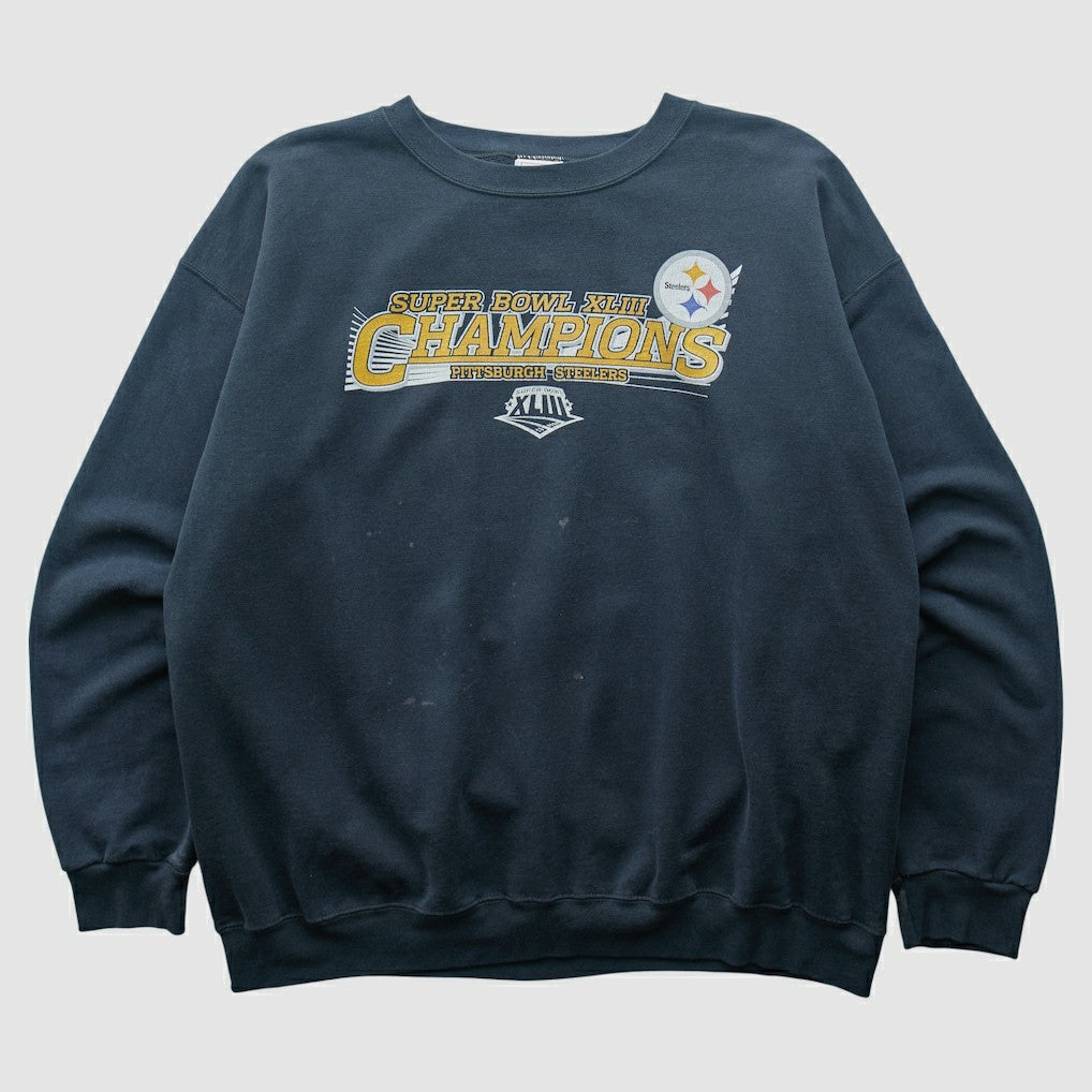 Pittsburgh Steelers NFL 2009 Pullover Sweatshirt - Navy Vintage - Fanatics
