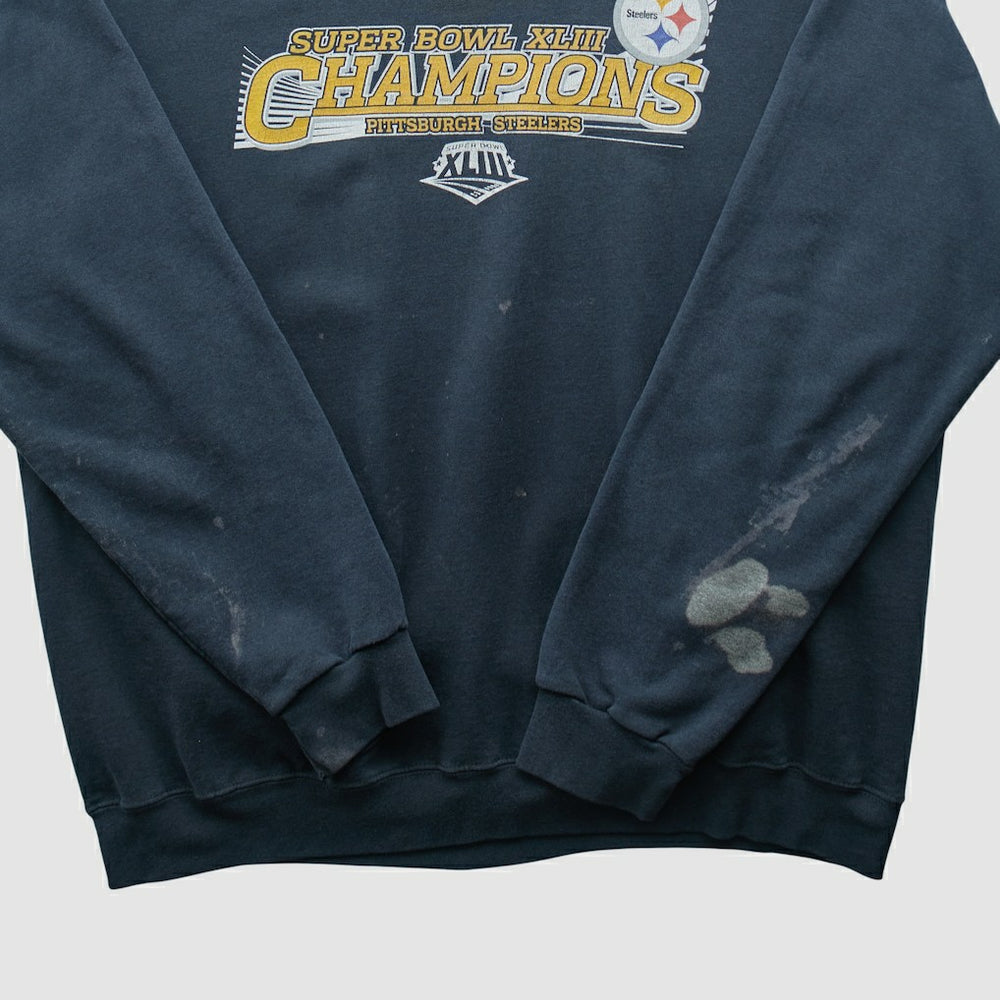 Pittsburgh Steelers NFL 2009 Pullover Sweatshirt - Navy Vintage - Fanatics