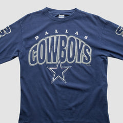 Dallas Cowboys True Fan 90s Long Sleeve T-shirt - Navy Vintage - Fanatics
