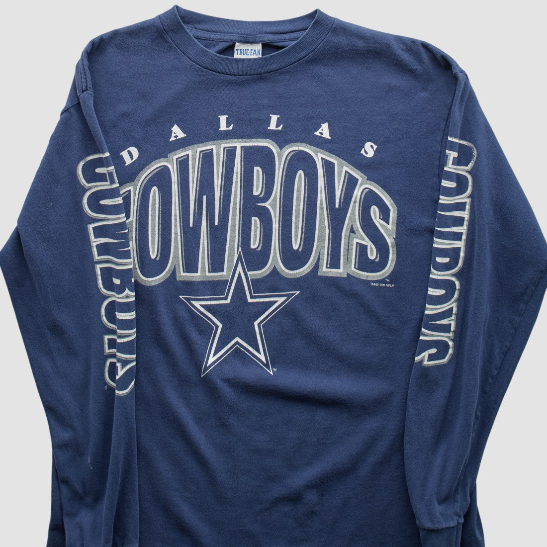 Dallas Cowboys True Fan 90s Long Sleeve T-shirt - Navy Vintage - Fanatics