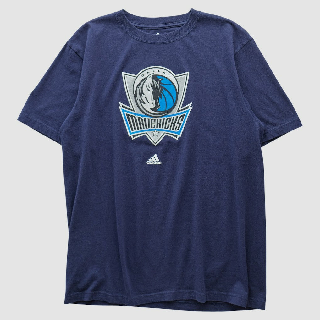Adidas Dallas Mavericks 2000s T-shirt Navy Vintage