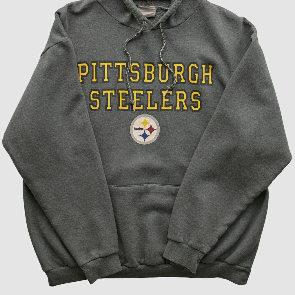 Pittsburgh Steelers NFL 2000s Hooded Sweatshirt - Black Vintage - Fanatics