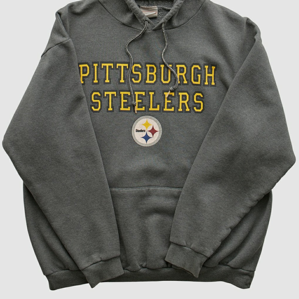 Pittsburgh Steelers NFL 2000s Hooded Sweatshirt - Black Vintage - Fanatics