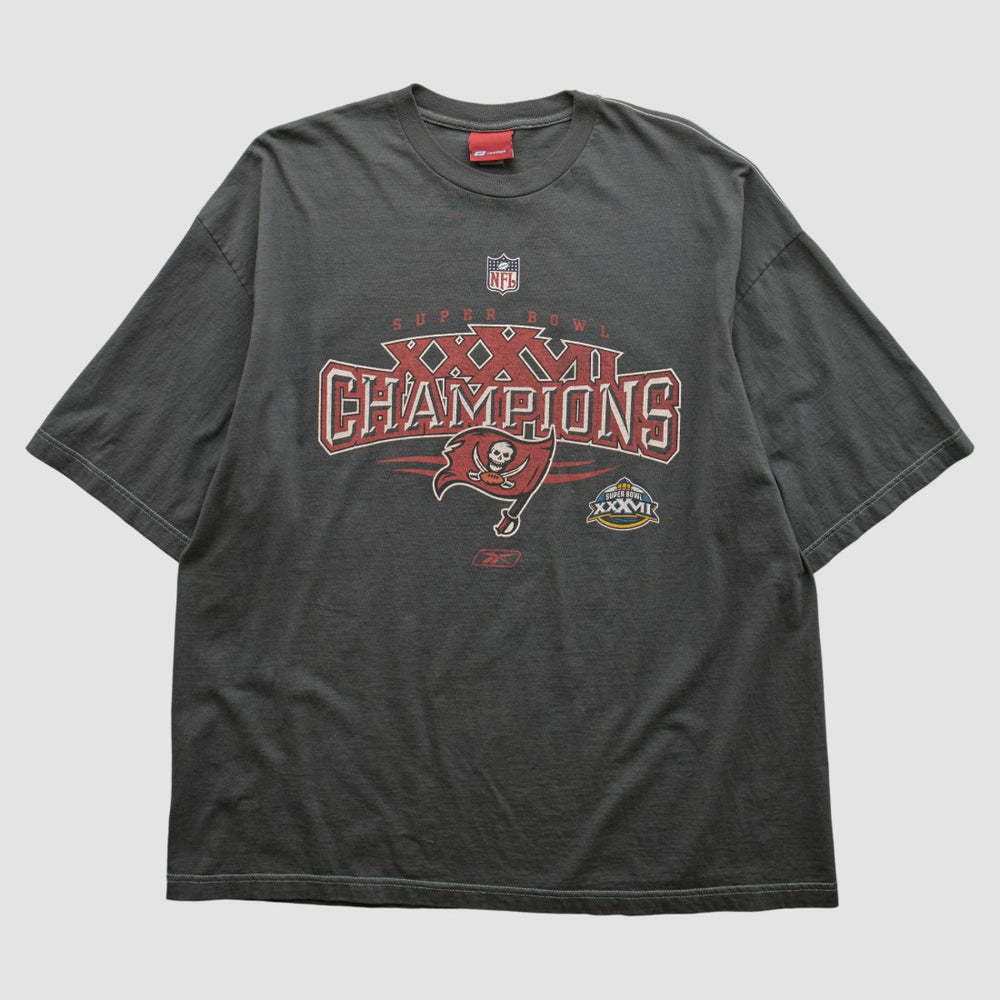 Tampa Bay Buccaneers Reebok 2003 T-shirt - Charcoal Vintage - Fanatics