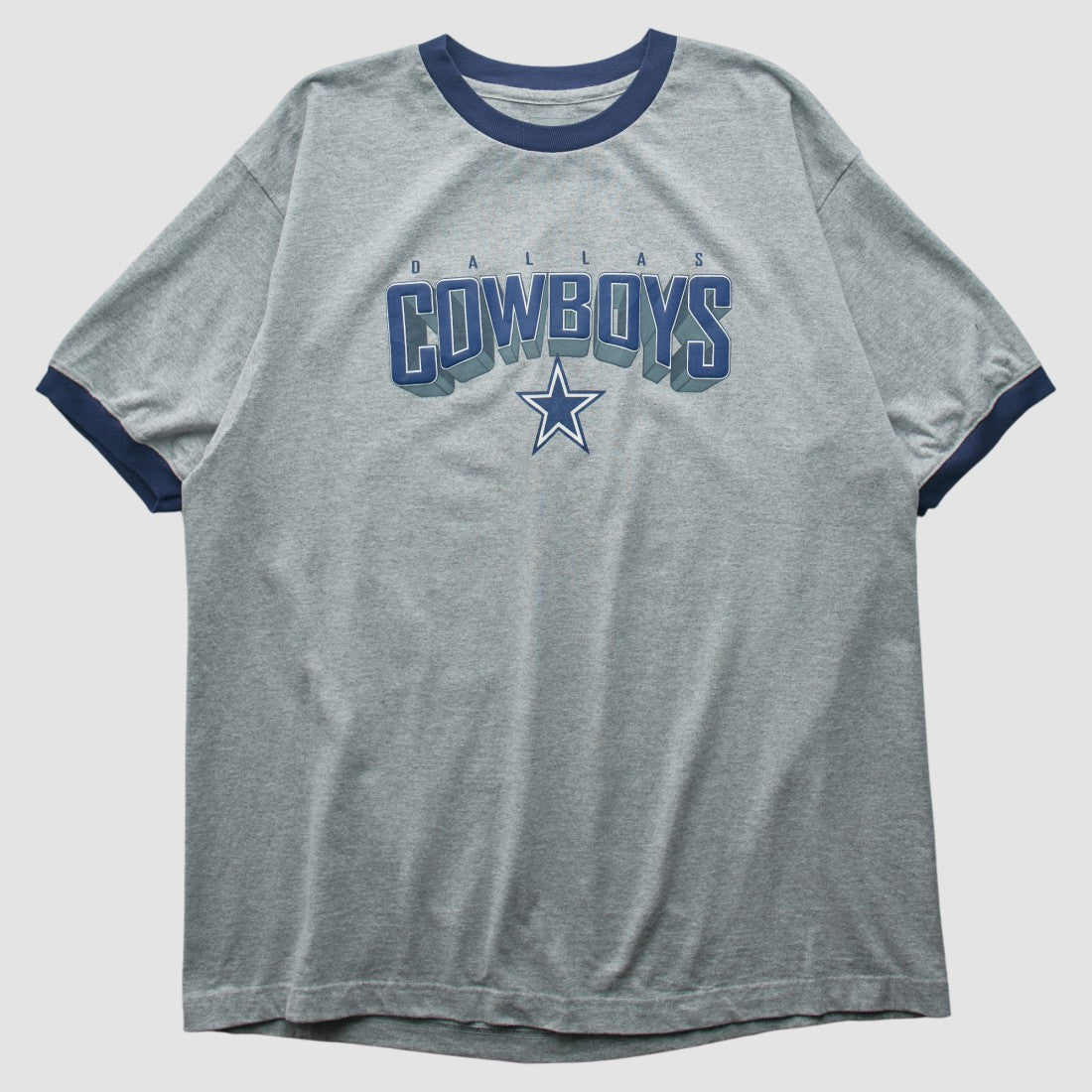 Dallas Cowboys Reebok 2000s T-shirt - Heather Gray Vintage - Fanatics