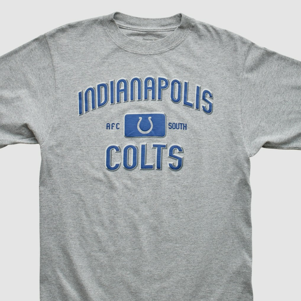 Indianapolis Colts Reebok 2000s T-shirt - Heather Gray Vintage - Fanatics