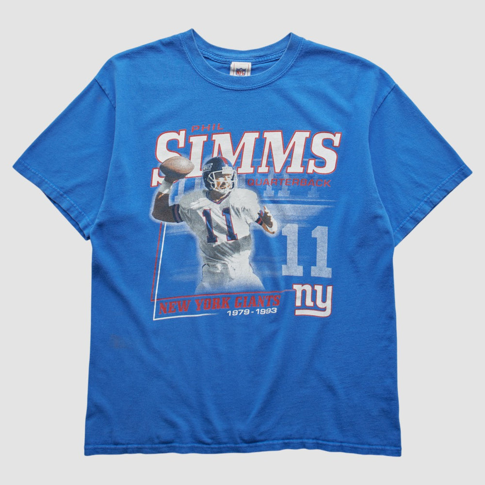 Phil Simms NFL 2000s T-shirt - Blue Vintage - Fanatics